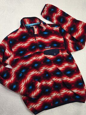 Patagonia Lightweight Synchilla Snap-T Pullover Wild Desert Classic Red